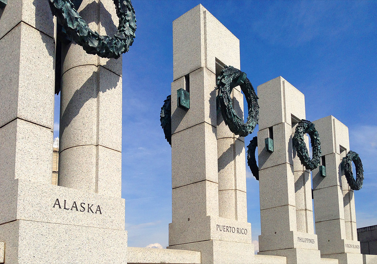 WWII Memorial Columns