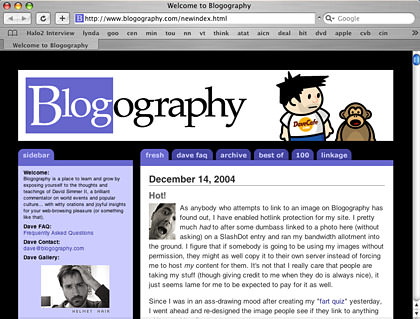 New Blogography