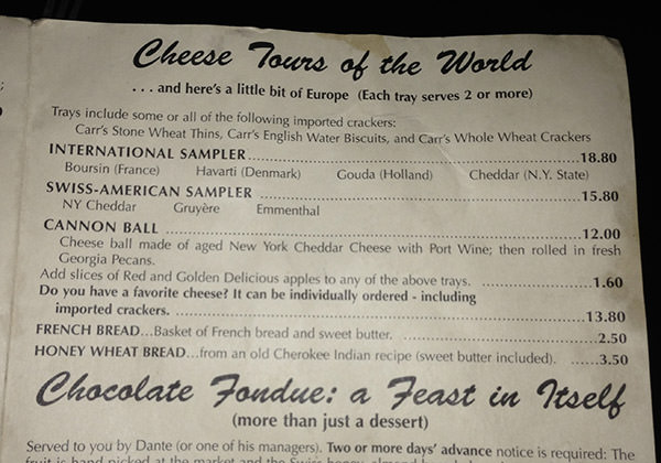 Dante's Cheeses of the World!