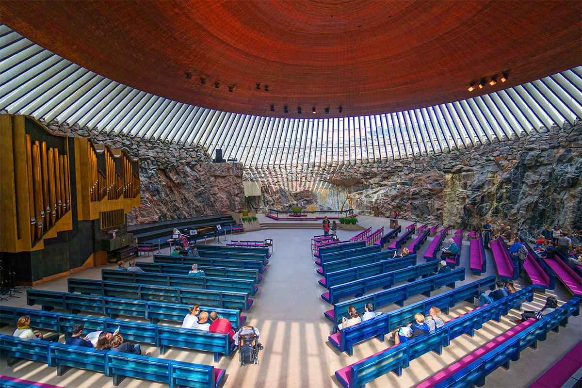 Temppeliaukion Church Interior