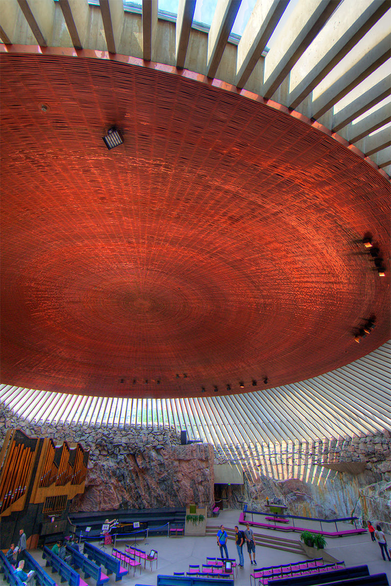 Temppeliaukion Church Interior