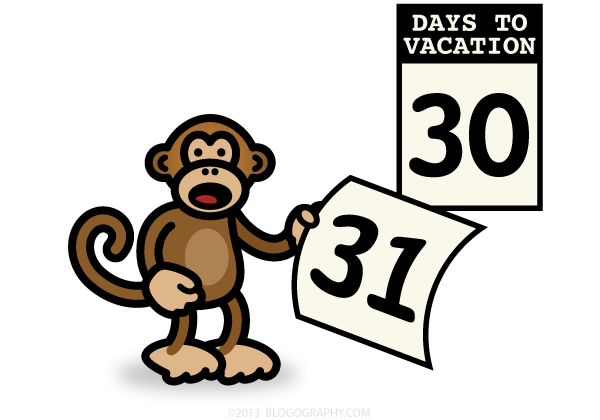 Vacation Countdown 30 Days!