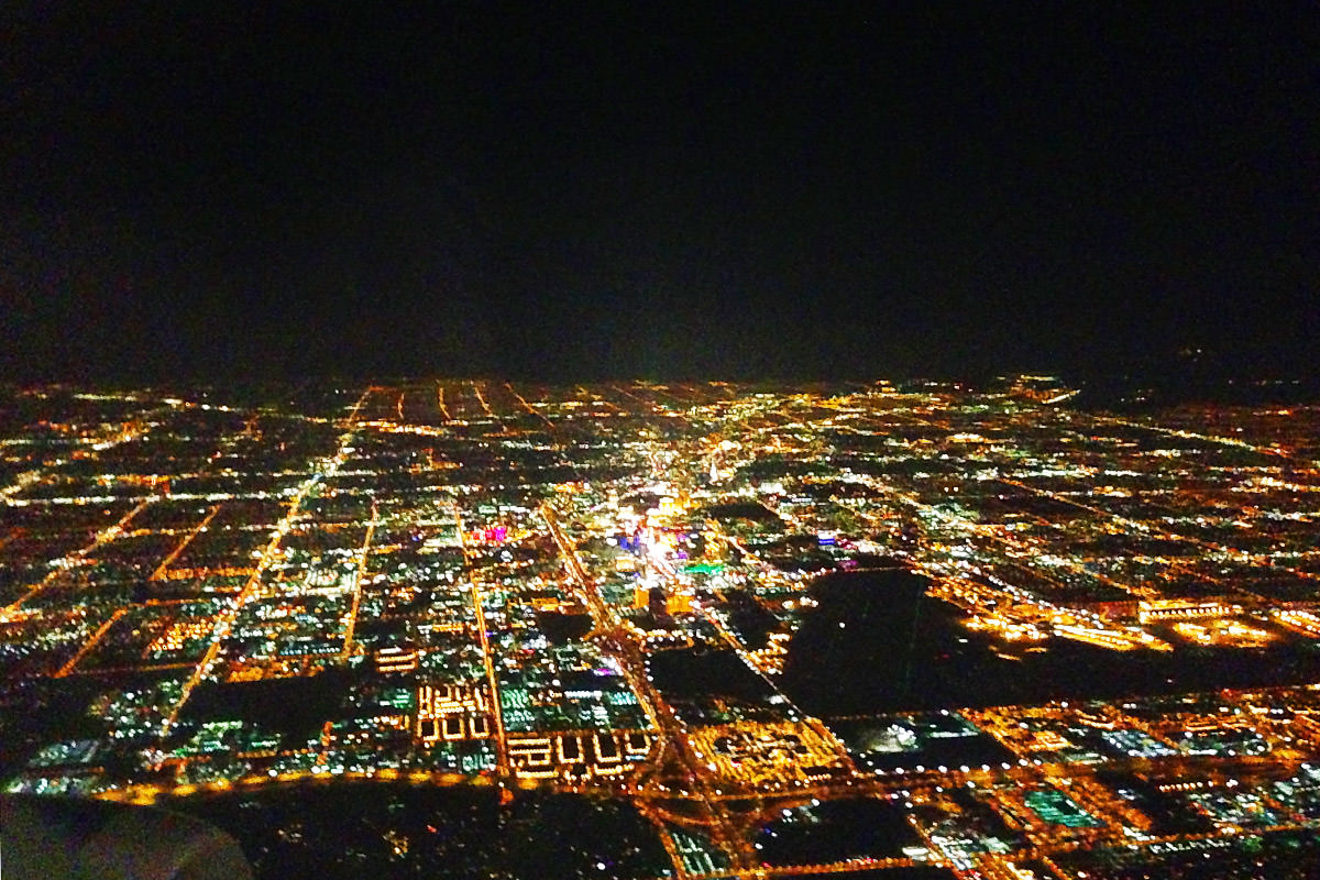 Vowgas Landing in Vegas City Lights