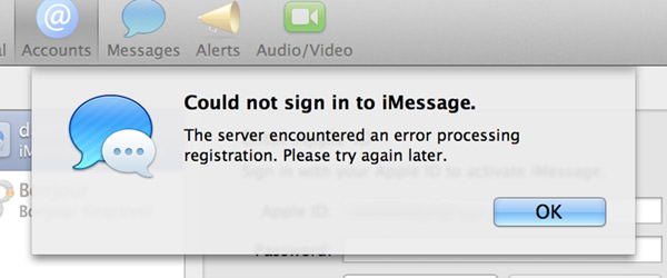 iMessage Error!!!