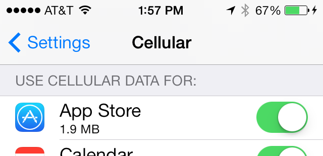 iOS 7 Cellular