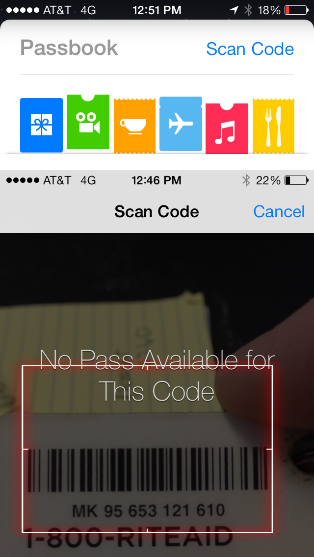 iOS 7 Passbook