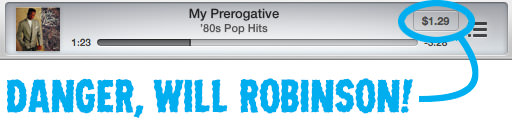 iTunes Radio Purchase Button
