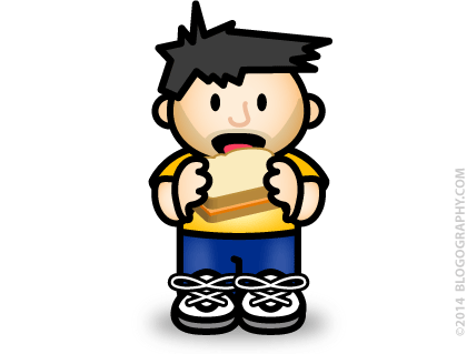 DAVETOON: Lil' Dave Eats a Cheese Sandwich