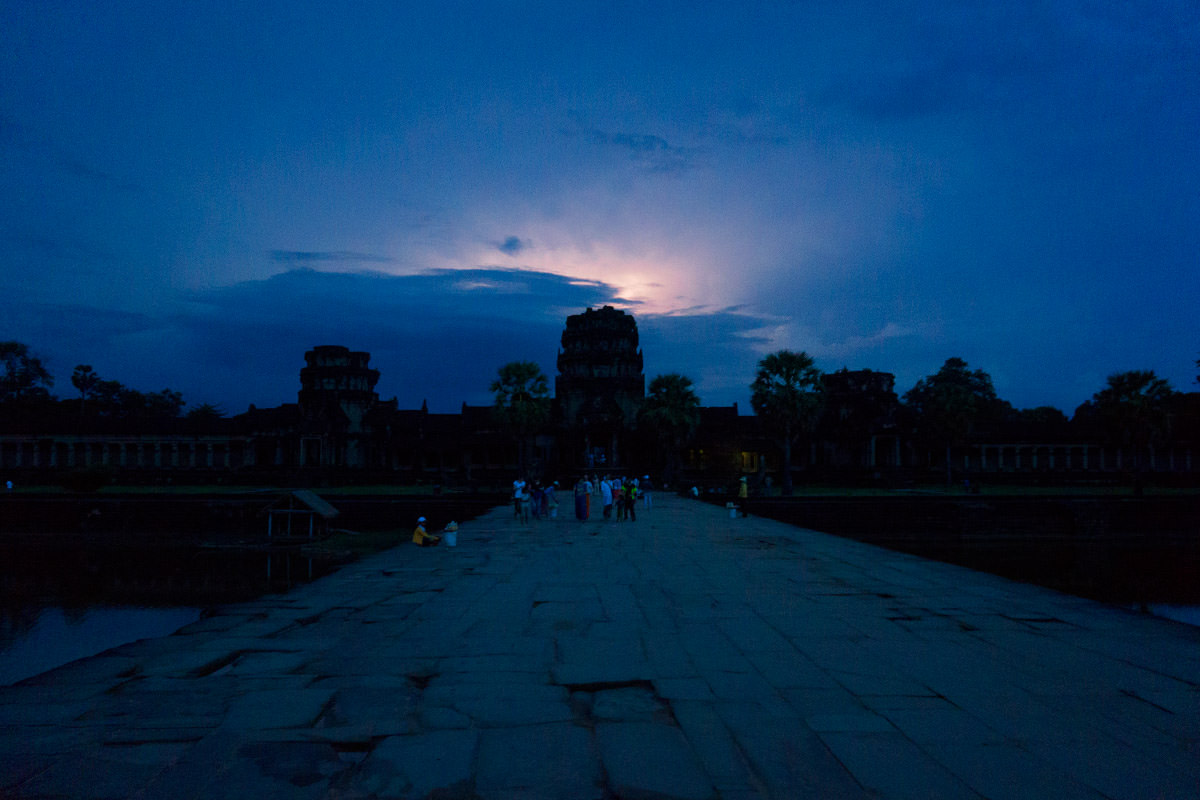 Angkor Wat Lightning