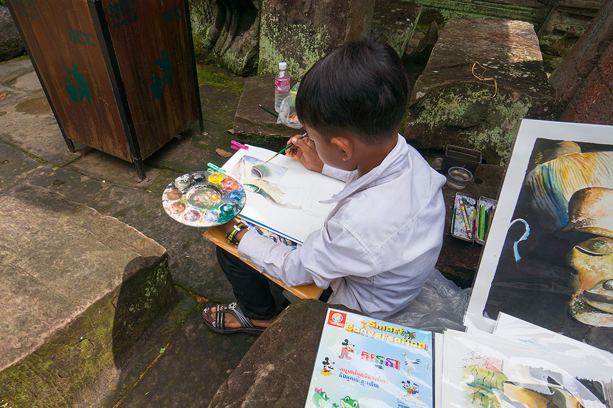 Preah Khan Boy Painting