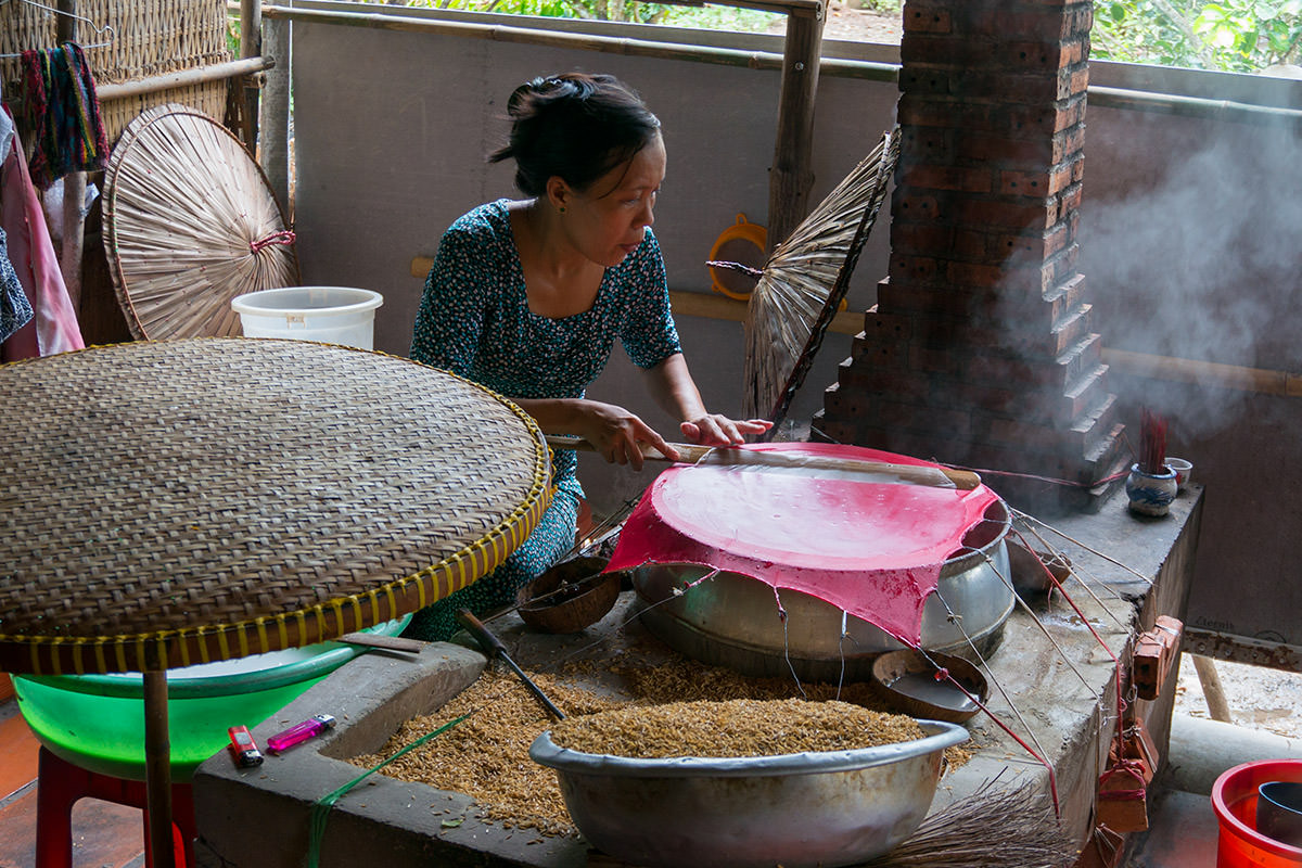 Vietnam Mekong Rice Paper Making