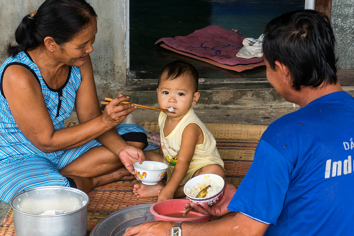 Lunch with Grandma in Vietnam