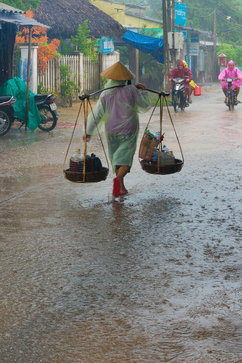 Raining in Hoi An, Vietnam