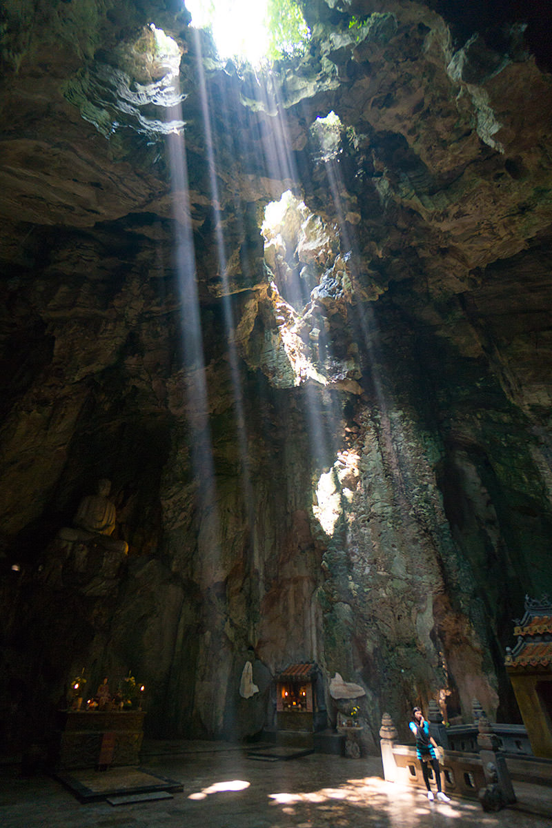 Marble Mountain Cave Light