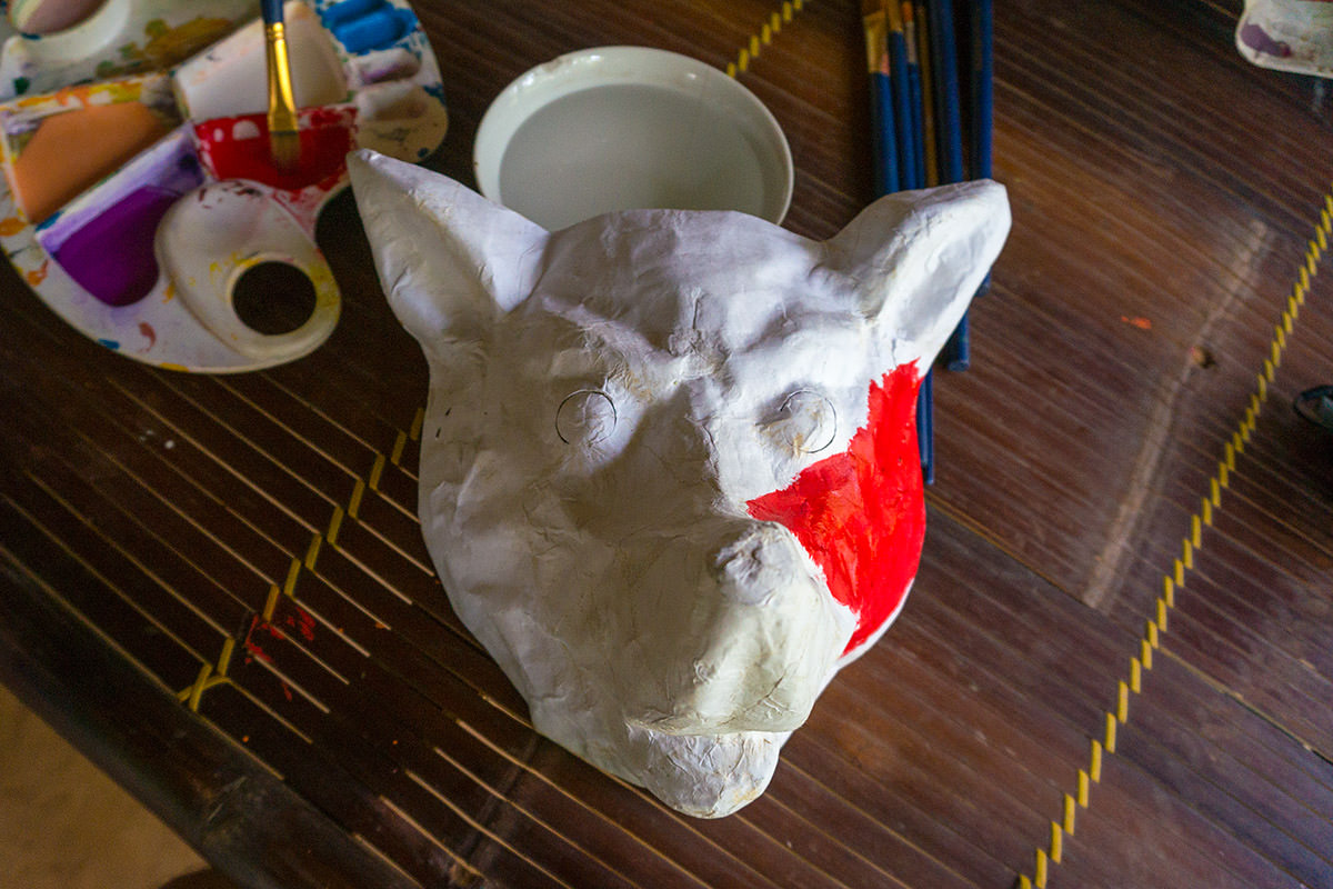 My Red Dog Vietnamese Mask