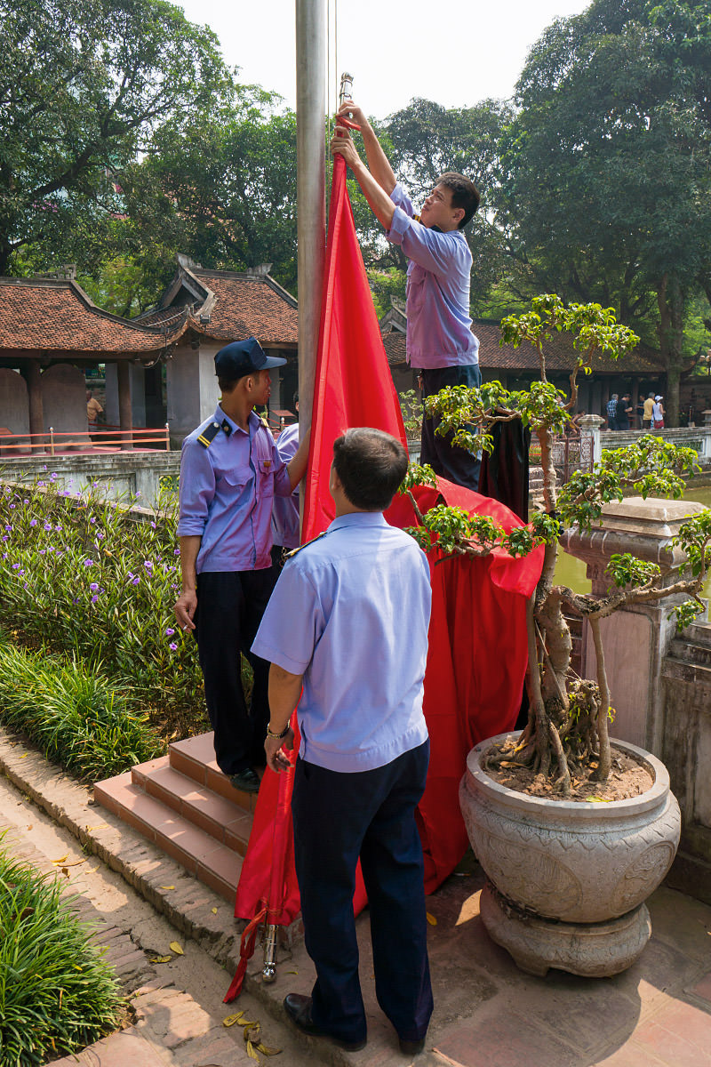 General Giap Flag Ceremony