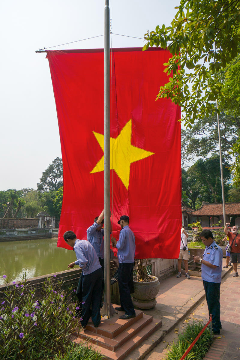 General Giap Flag Ceremony