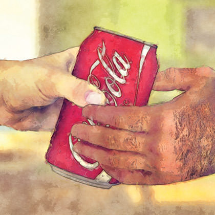 Hands on a Coke