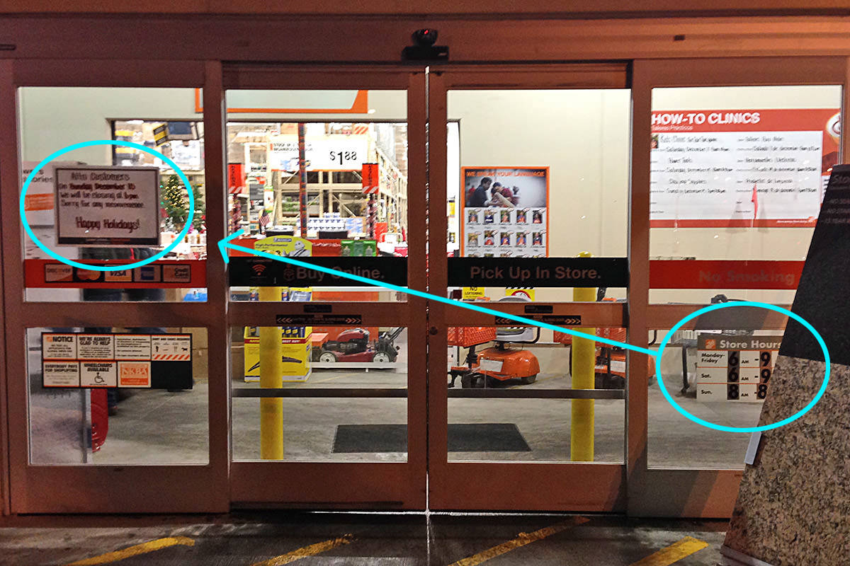 Home DepotClosed Trickery