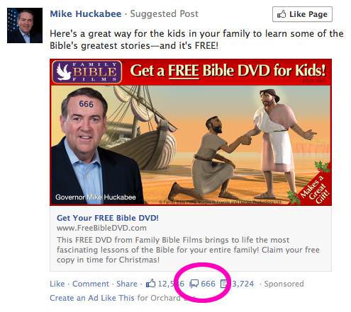 Huckabee is Satan?