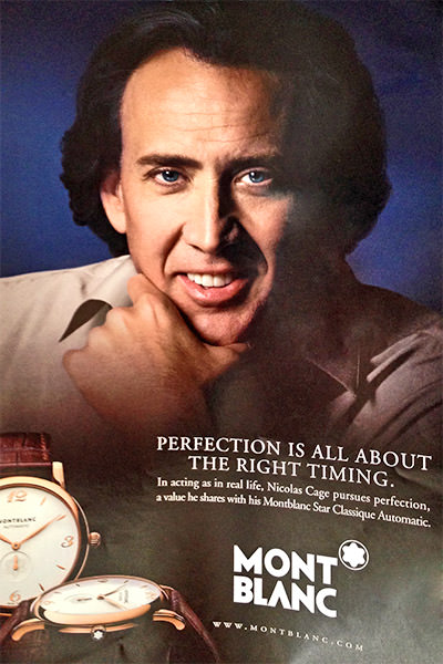 Mont Blanc Nicholas Cage