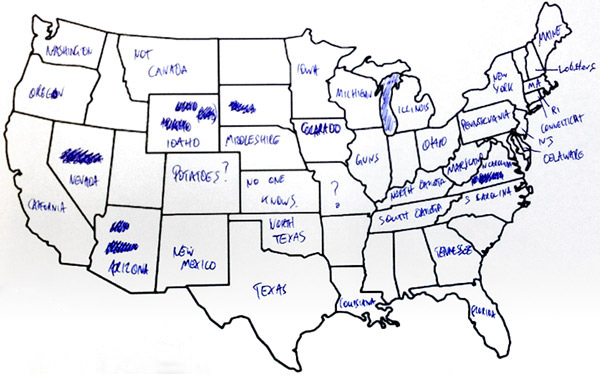 US States Map