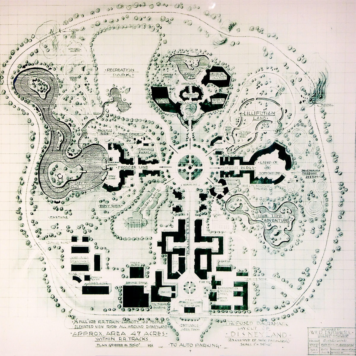 Walt Disney Family Museum Disneyland Map Plan