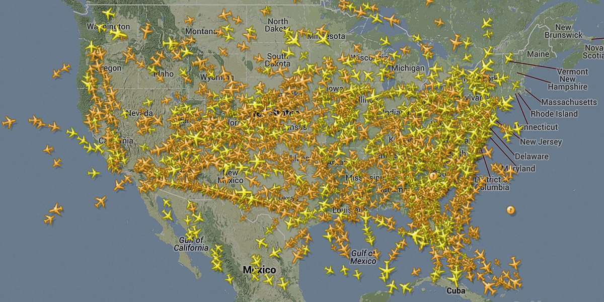 Flight Radar World Map