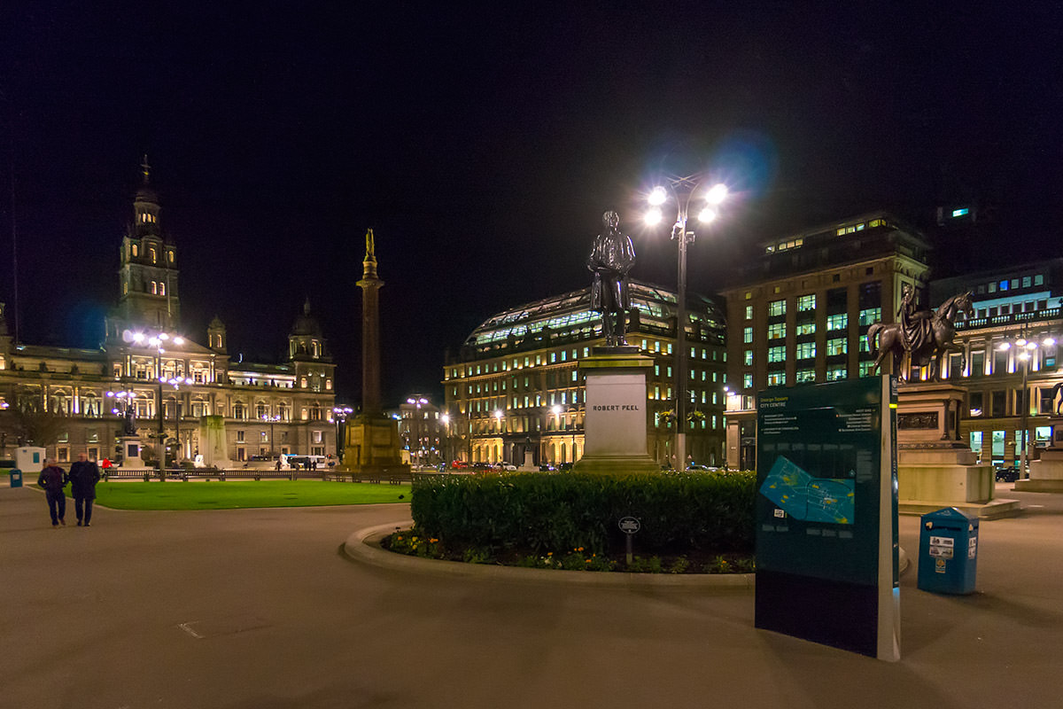 George Square in Glasgow, Scotland