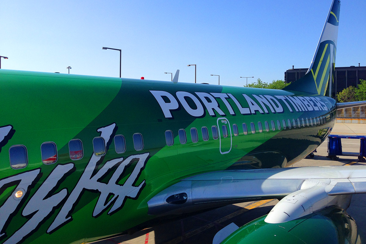 The Portland Timbers Plane