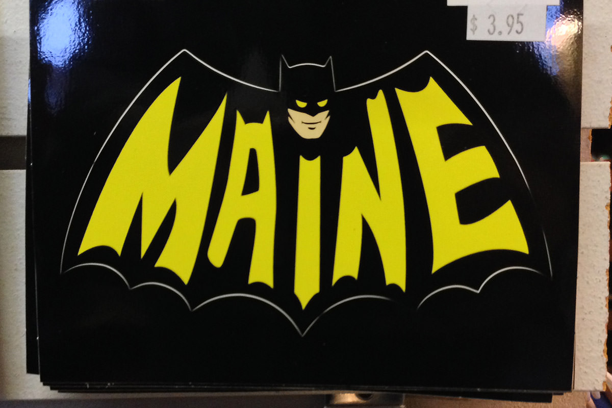 Batman Symbol with MAINE inside!