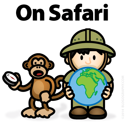DaveToon: Lil' Dave and Bad Monkey going on a safari.