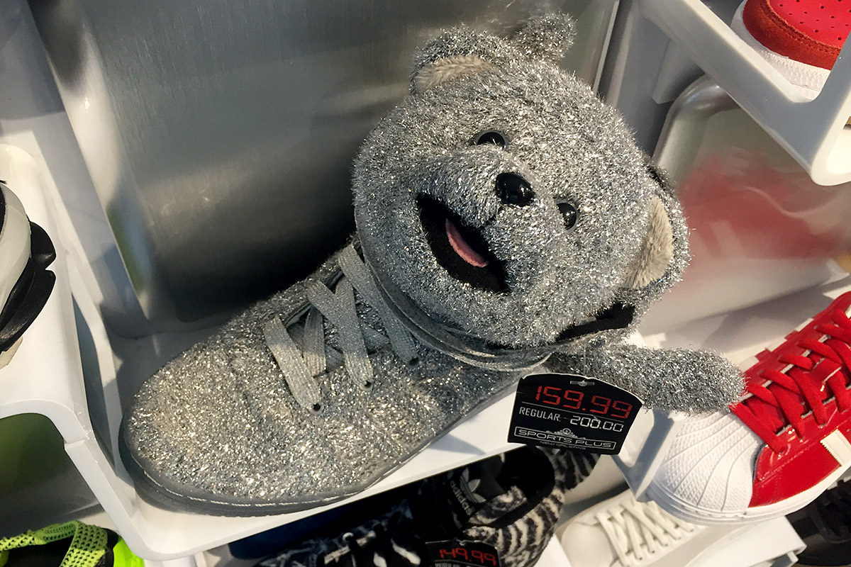 Shiny Teddy Bear Shoes.