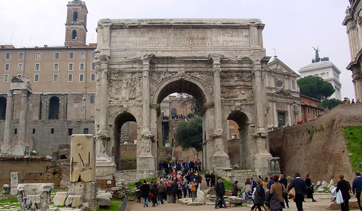 The Roman Forum Ruins