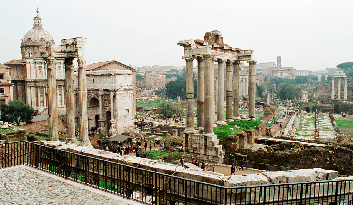 The Roman Forum Ruins