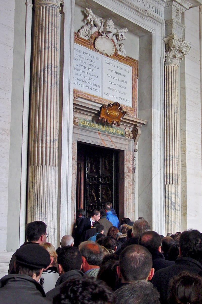 St. Peter's Basilica in Vatican City in Rome Brass Door