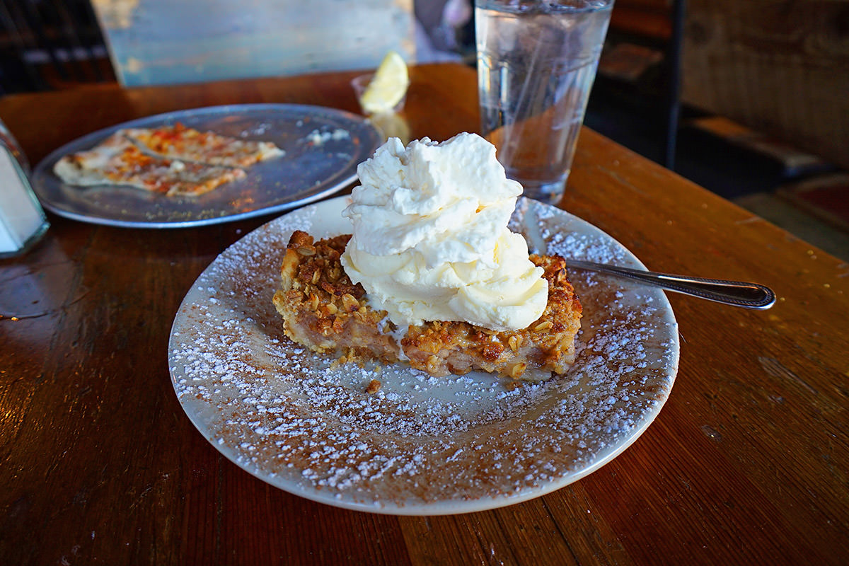 Apple Crumble at Flatbread Co. Portland, Maine