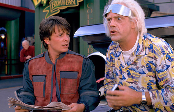 Doc Brown and Marty from Back to the Future II