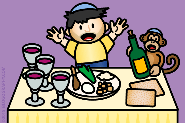 Lil' Dave and Bad Monkey at Seder