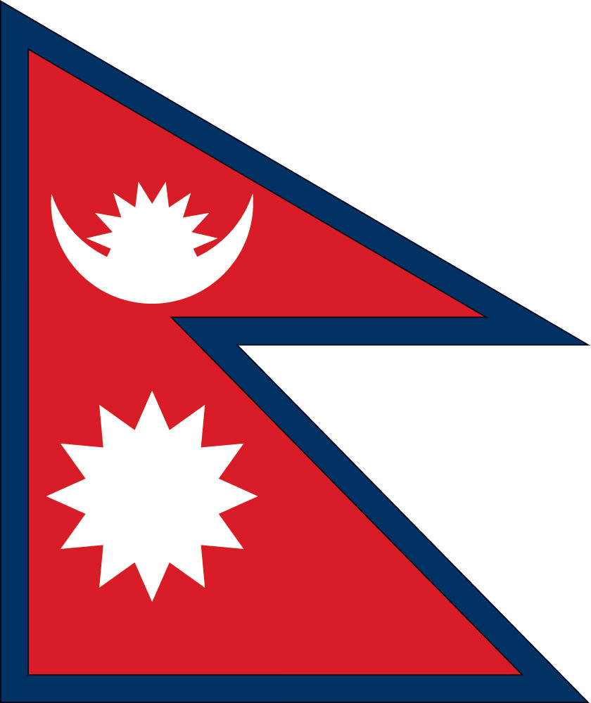Flag of Nepal.