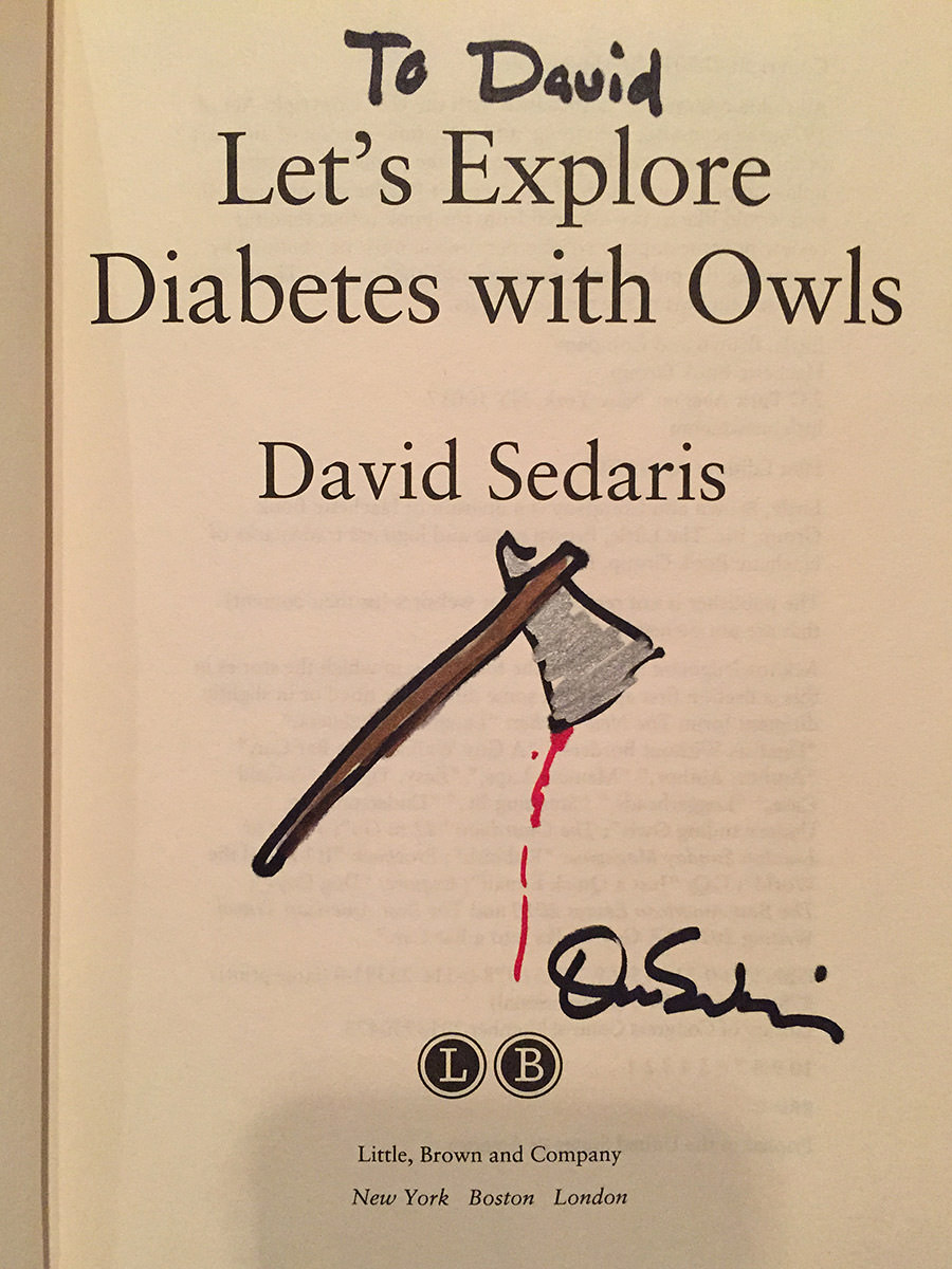 Sedaris Autograph