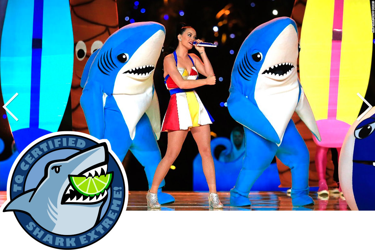 LEFT SHARK IS SHARK EXTREME