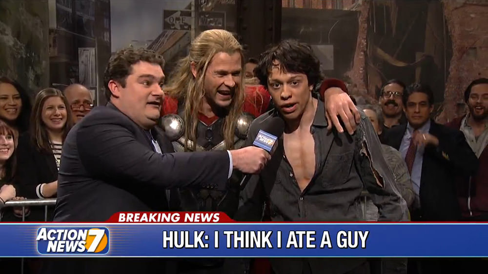 Thor Celebrates Victory Over Ultron on SNL