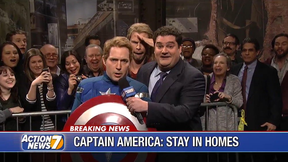 Thor Celebrates Victory Over Ultron on SNL