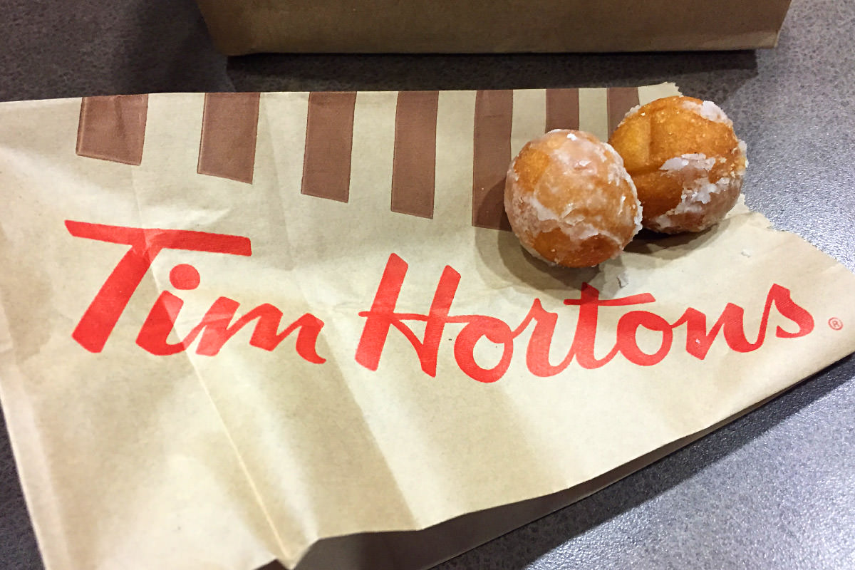 Tim Hortons' Timbits, bitches!