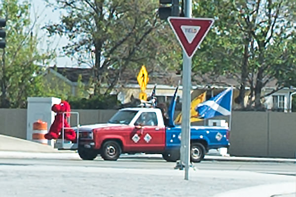 Scotland and Clifford the Big Red Dog