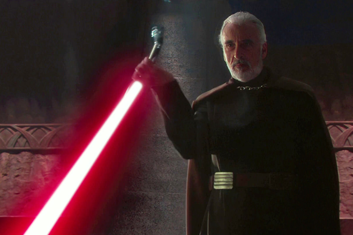 Christopher Lee as Count Dooku / Darth Tyranus