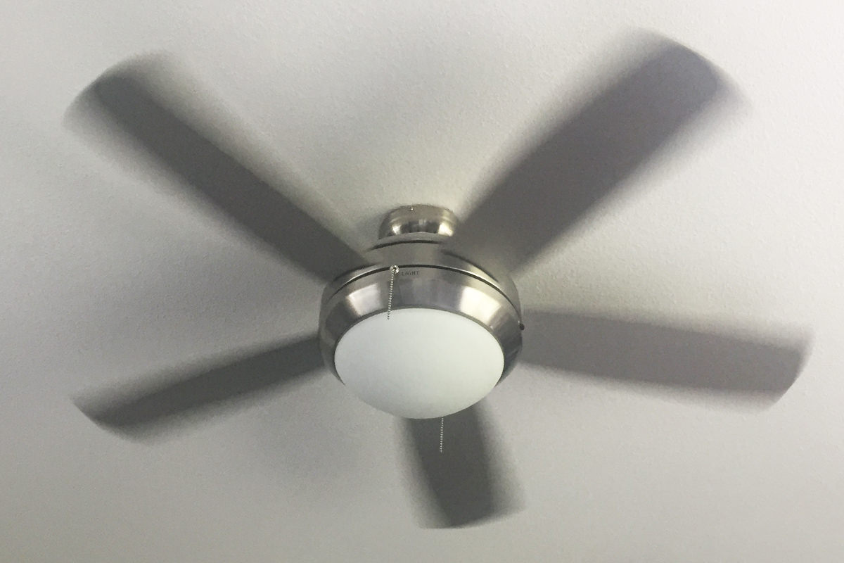 Silver Ceiling Fan