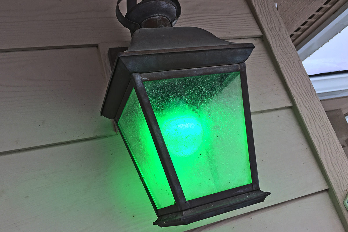 Green Garage Light