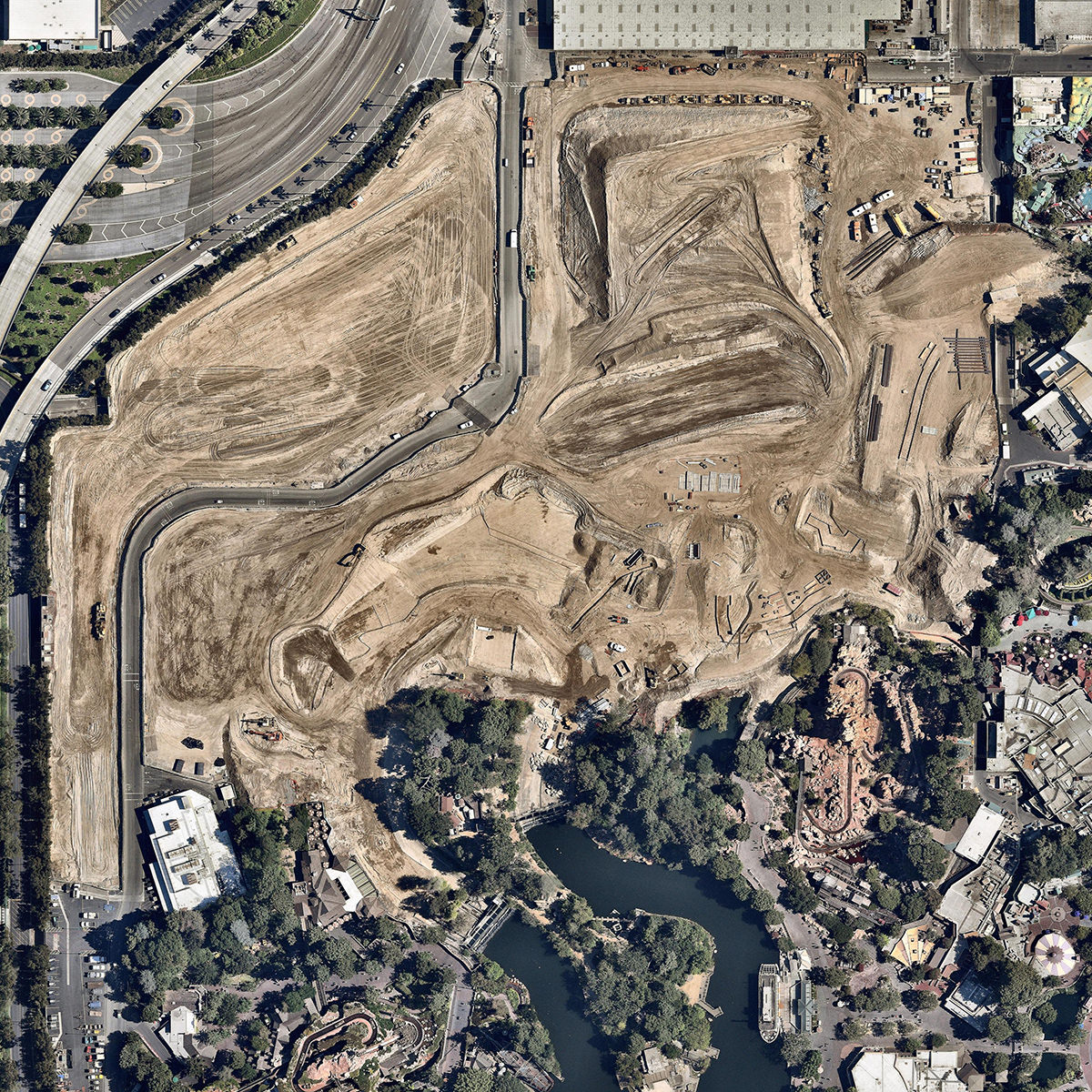 Star Wars Land Aerial View by NearMap